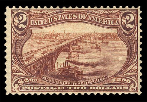 US Stamps Prices Scott Cat. 293: US$2.00 1898 Trans Mississippi Exposition. Cherrystone Auctions, Apr 2011, Sale 201104, Lot 1017