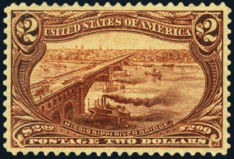 Costs of US Stamps Scott 293 - 1898 US$2.00 Trans Mississippi Exposition. Harmer-Schau Auction Galleries, Aug 2012, Sale 94, Lot 1437