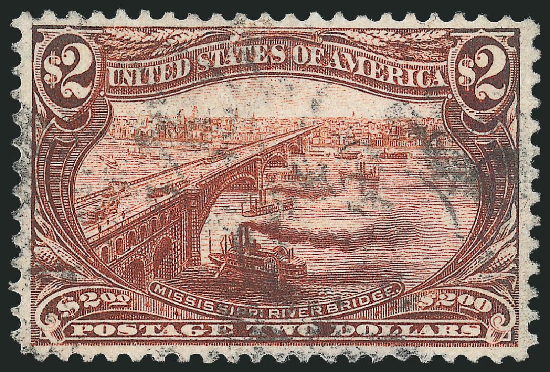 US Stamp Value Scott Catalogue 293 - US$2.00 1898 Trans Mississippi Exposition. Robert Siegel Auction Galleries, Jun 2012, Sale 1026, Lot 1357