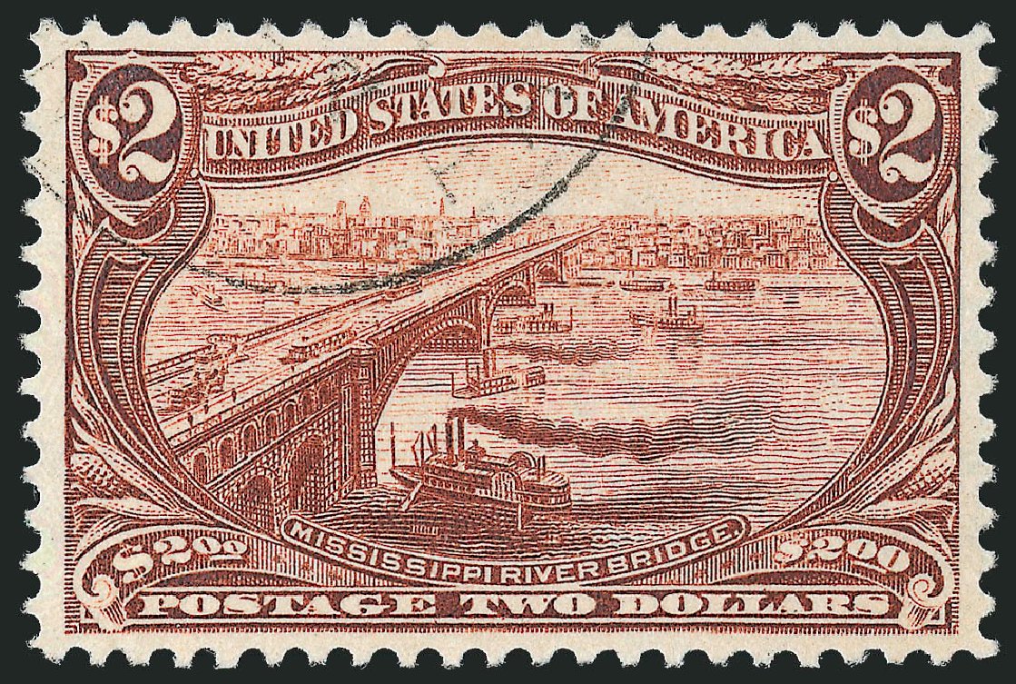 Values of US Stamps Scott Cat. #293 - US$2.00 1898 Trans Mississippi Exposition. Robert Siegel Auction Galleries, Sep 2012, Sale 1027, Lot 167