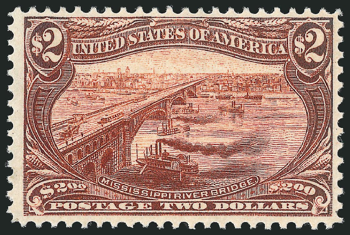 US Stamps Value Scott Cat. #293 - US$2.00 1898 Trans Mississippi Exposition. Robert Siegel Auction Galleries, Oct 2012, Sale 1033, Lot 4167