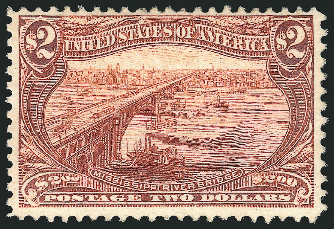 Prices of US Stamps Scott Catalog # 293 - 1898 US$2.00 Trans Mississippi Exposition. Robert Siegel Auction Galleries, Dec 2012, Sale 1037, Lot 1927