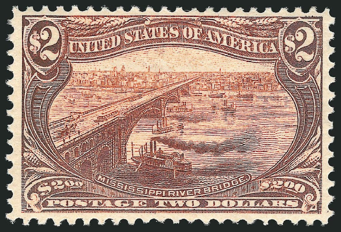 Value of US Stamp Scott Cat. #293 - US$2.00 1898 Trans Mississippi Exposition. Robert Siegel Auction Galleries, Nov 2013, Sale 1056, Lot 317