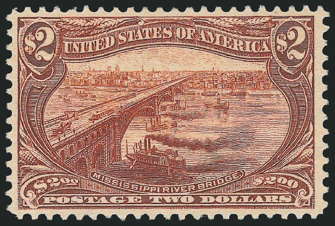US Stamps Value Scott Cat. #293 - 1898 US$2.00 Trans Mississippi Exposition. Robert Siegel Auction Galleries, Dec 2014, Sale 1090, Lot 1427