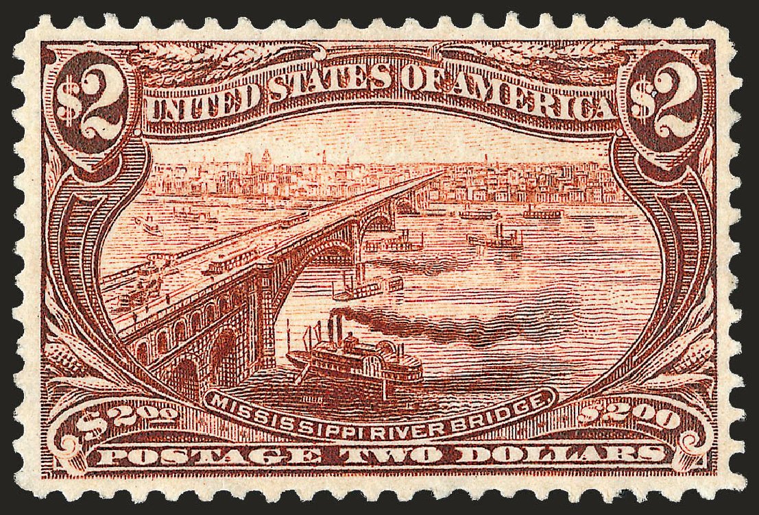 Values of US Stamp Scott 293: US$2.00 1898 Trans Mississippi Exposition. Robert Siegel Auction Galleries, Sep 2008, Sale 962, Lot 2597