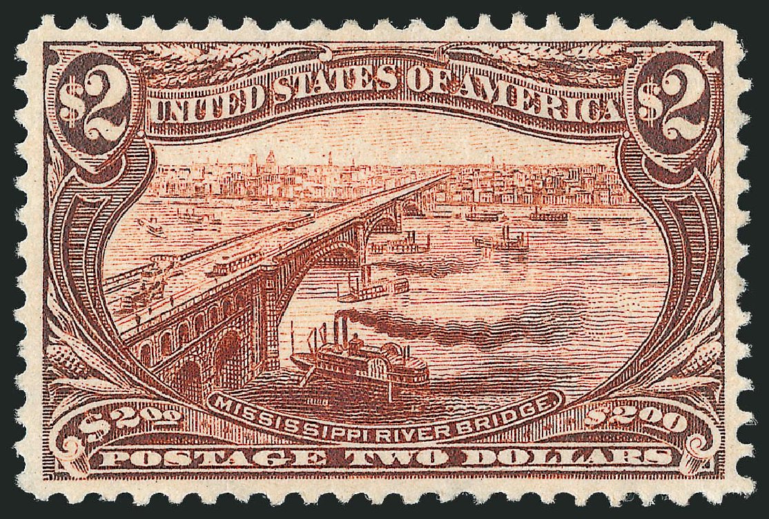 US Stamp Prices Scott Cat. 293: US$2.00 1898 Trans Mississippi Exposition. Robert Siegel Auction Galleries, Oct 2010, Sale 997, Lot 5817