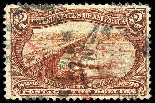 US Stamp Prices Scott # 293: 1898 US$2.00 Trans Mississippi Exposition. Matthew Bennett International, Apr 2008, Sale 326, Lot 288