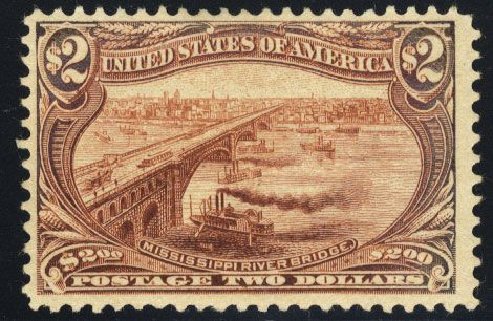 Prices of US Stamps Scott Cat. 293 - US$2.00 1898 Trans Mississippi Exposition. Cherrystone Auctions, Mar 2008, Sale 200803, Lot 238
