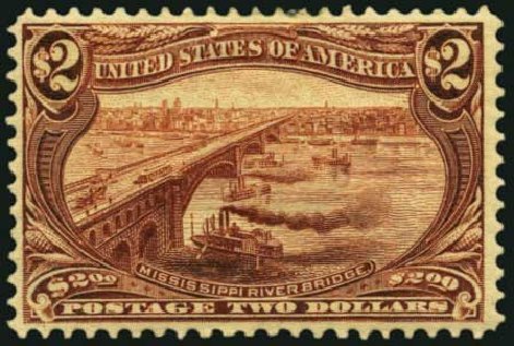 US Stamps Value Scott Catalog 293 - 1898 US$2.00 Trans Mississippi Exposition. Harmer-Schau Auction Galleries, May 2012, Sale 93, Lot 328