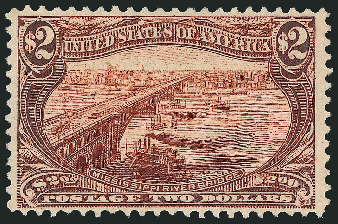Cost of US Stamp Scott Catalog 293: US$2.00 1898 Trans Mississippi Exposition. Robert Siegel Auction Galleries, Mar 2011, Sale 1007, Lot 2568