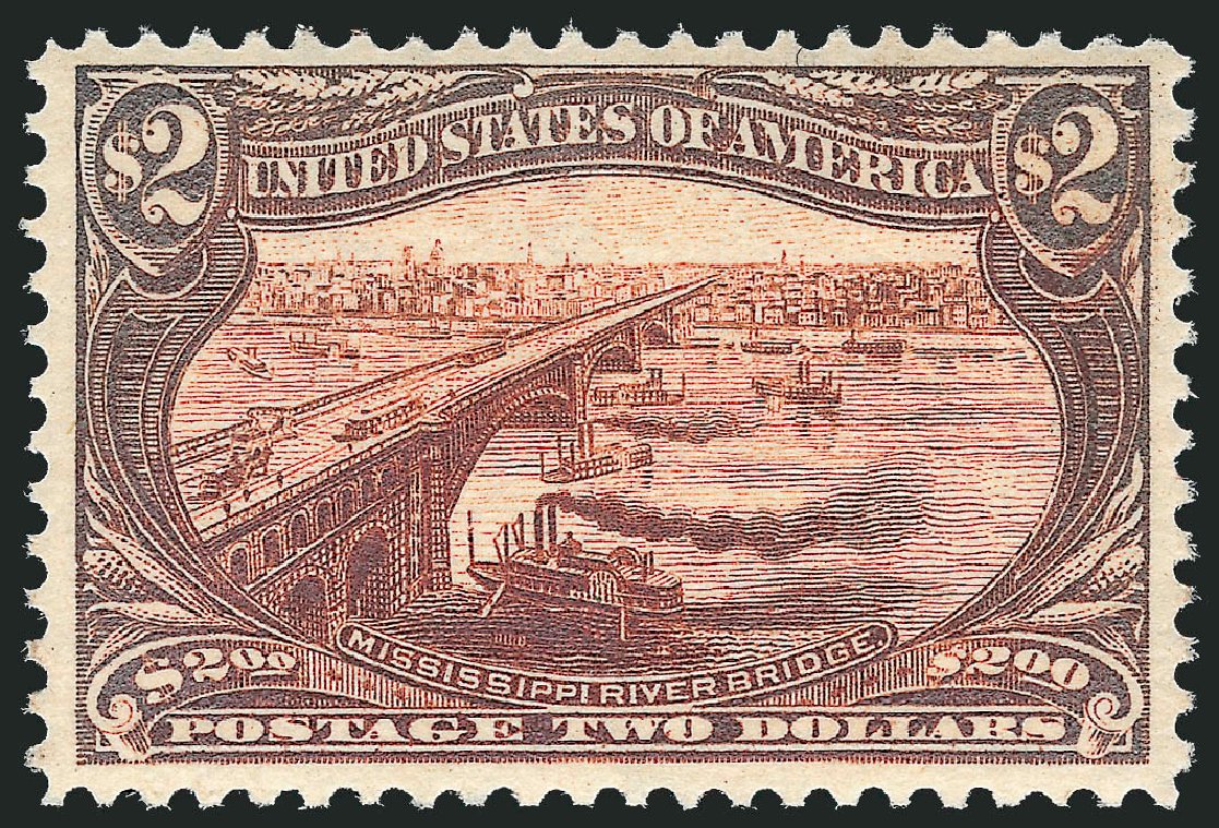 Cost of US Stamp Scott Cat. 293: US$2.00 1898 Trans Mississippi Exposition. Robert Siegel Auction Galleries, Oct 2011, Sale 1014, Lot 1668