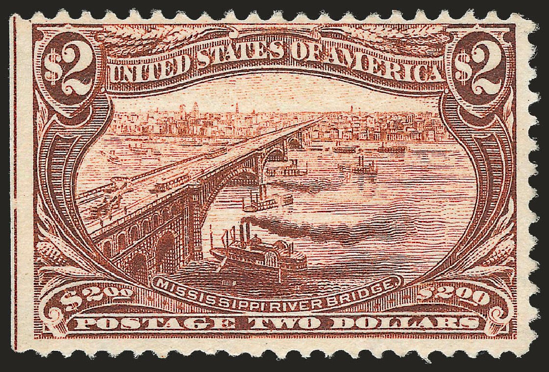 US Stamps Value Scott Catalog #293: US$2.00 1898 Trans Mississippi Exposition. Robert Siegel Auction Galleries, Dec 2009, Sale 982, Lot 5658