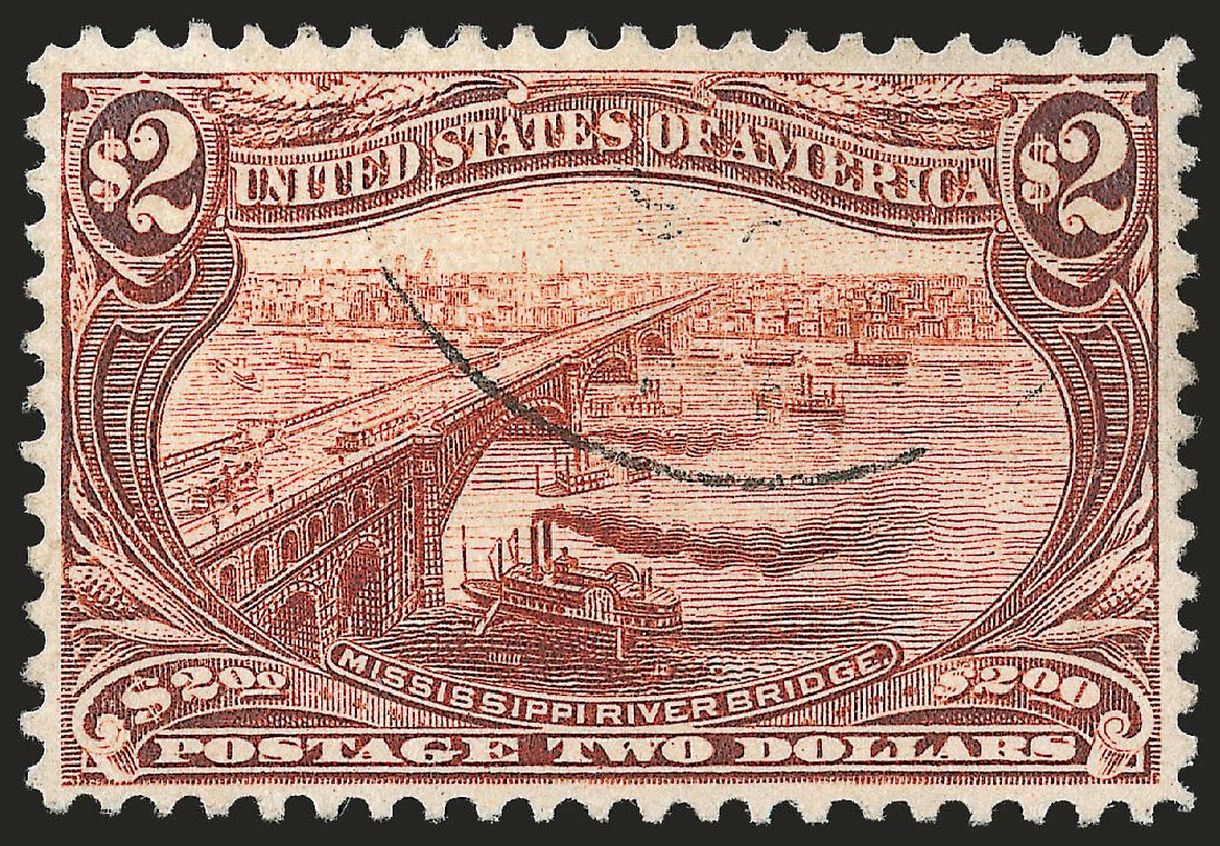 US Stamps Value Scott Cat. #293: US$2.00 1898 Trans Mississippi Exposition. Robert Siegel Auction Galleries, Apr 2010, Sale 984, Lot 728
