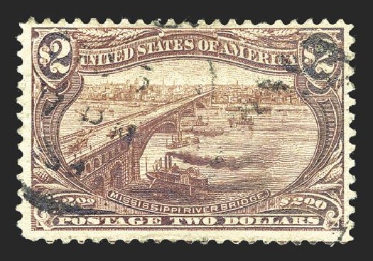 Values of US Stamp Scott Cat. #293 - 1898 US$2.00 Trans Mississippi Exposition. Spink Shreves Galleries, Mar 2013, Sale 142, Lot 288