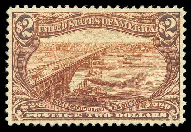 US Stamps Price Scott #293 - US$2.00 1898 Trans Mississippi Exposition. Matthew Bennett International, Sep 2010, Sale 331, Lot 669