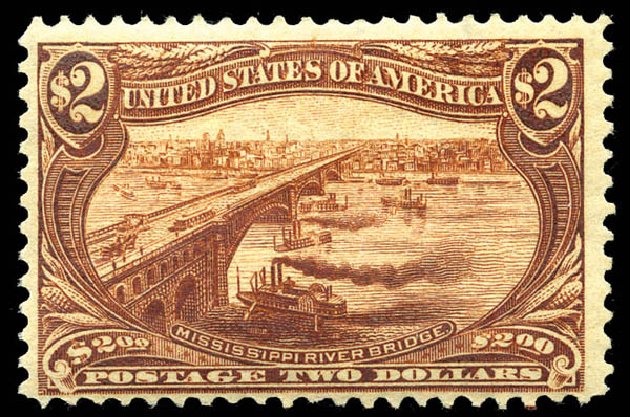US Stamps Prices Scott Catalog #293 - US$2.00 1898 Trans Mississippi Exposition. Matthew Bennett International, Mar 2012, Sale 344, Lot 4479