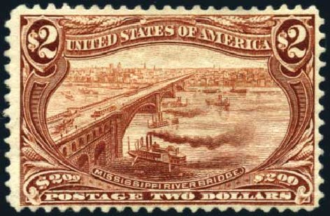 Costs of US Stamp Scott #293 - 1898 US$2.00 Trans Mississippi Exposition. Harmer-Schau Auction Galleries, Oct 2009, Sale 83, Lot 419