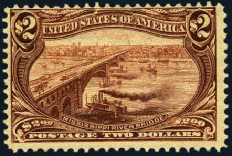 Value of US Stamps Scott Catalogue 293 - US$2.00 1898 Trans Mississippi Exposition. Harmer-Schau Auction Galleries, Aug 2012, Sale 94, Lot 1439