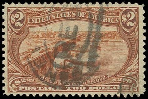 US Stamps Price Scott Catalog #293: US$2.00 1898 Trans Mississippi Exposition. H.R. Harmer, Oct 2014, Sale 3006, Lot 1299