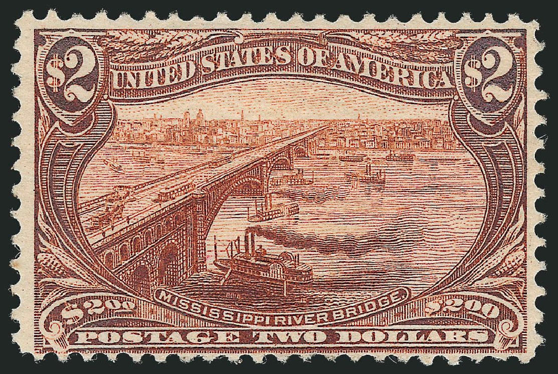 Cost of US Stamp Scott Catalogue # 293: 1898 US$2.00 Trans Mississippi Exposition. Robert Siegel Auction Galleries, Jun 2011, Sale 1011, Lot 659