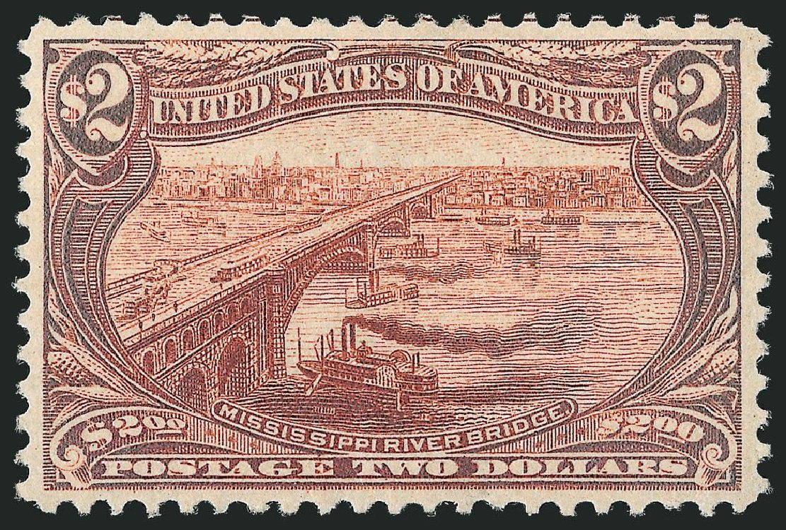 Cost of US Stamps Scott Cat. # 293: 1898 US$2.00 Trans Mississippi Exposition. Robert Siegel Auction Galleries, Nov 2013, Sale 1057, Lot 879