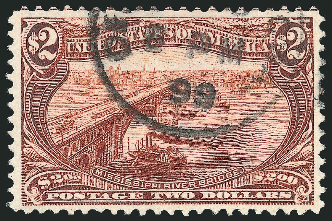 Value of US Stamp Scott #293 - 1898 US$2.00 Trans Mississippi Exposition. Robert Siegel Auction Galleries, Sep 2014, Sale 1078, Lot 429