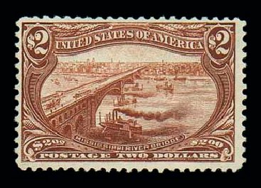 US Stamp Prices Scott Cat. # 293 - 1898 US$2.00 Trans Mississippi Exposition. Matthew Bennett International, Jun 2007, Sale 319, Lot 1320