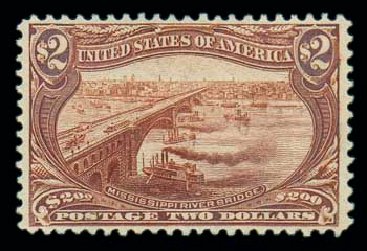 Value of US Stamps Scott Cat. #293 - 1898 US$2.00 Trans Mississippi Exposition. Matthew Bennett International, Oct 2007, Sale 320, Lot 530