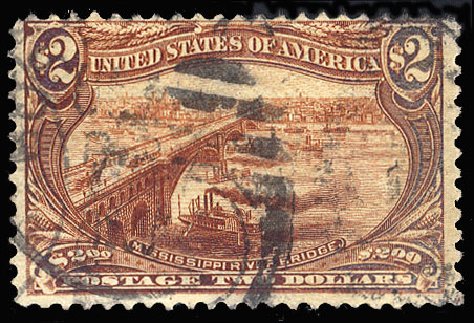 US Stamps Prices Scott Catalogue # 293 - 1898 US$2.00 Trans Mississippi Exposition. Cherrystone Auctions, Jan 2009, Sale 200901, Lot 190