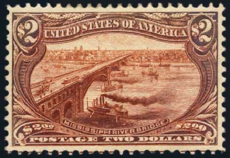 US Stamp Price Scott Catalog #293 - 1898 US$2.00 Trans Mississippi Exposition. Harmer-Schau Auction Galleries, Nov 2014, Sale 103, Lot 120
