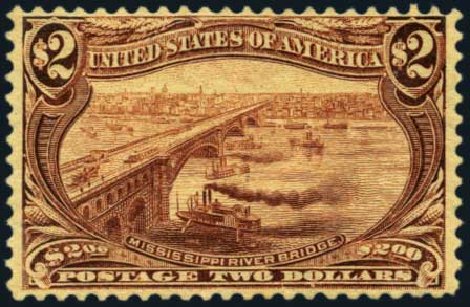 US Stamps Prices Scott Catalogue #293 - 1898 US$2.00 Trans Mississippi Exposition. Harmer-Schau Auction Galleries, Aug 2012, Sale 94, Lot 1440