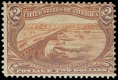 US Stamps Price Scott # 293 - US$2.00 1898 Trans Mississippi Exposition. H.R. Harmer, Oct 2014, Sale 3006, Lot 1300