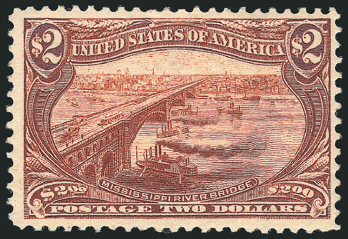 US Stamps Prices Scott Catalogue # 293 - 1898 US$2.00 Trans Mississippi Exposition. Robert Siegel Auction Galleries, Oct 2011, Sale 1014, Lot 1680