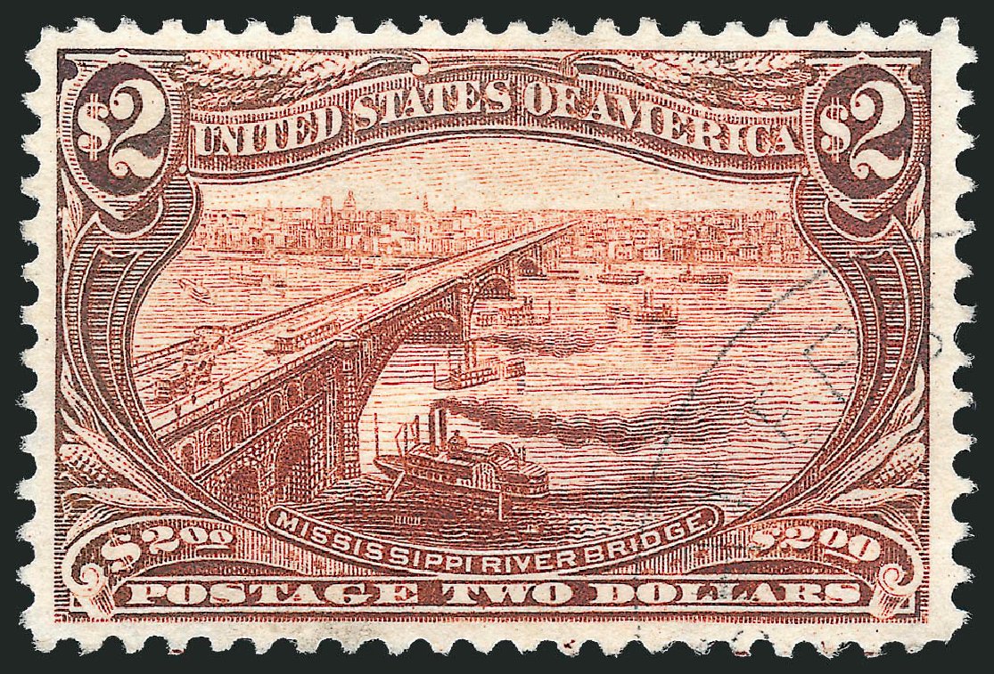 US Stamps Price Scott Catalog 293: US$2.00 1898 Trans Mississippi Exposition. Robert Siegel Auction Galleries, Dec 2012, Sale 1037, Lot 1930