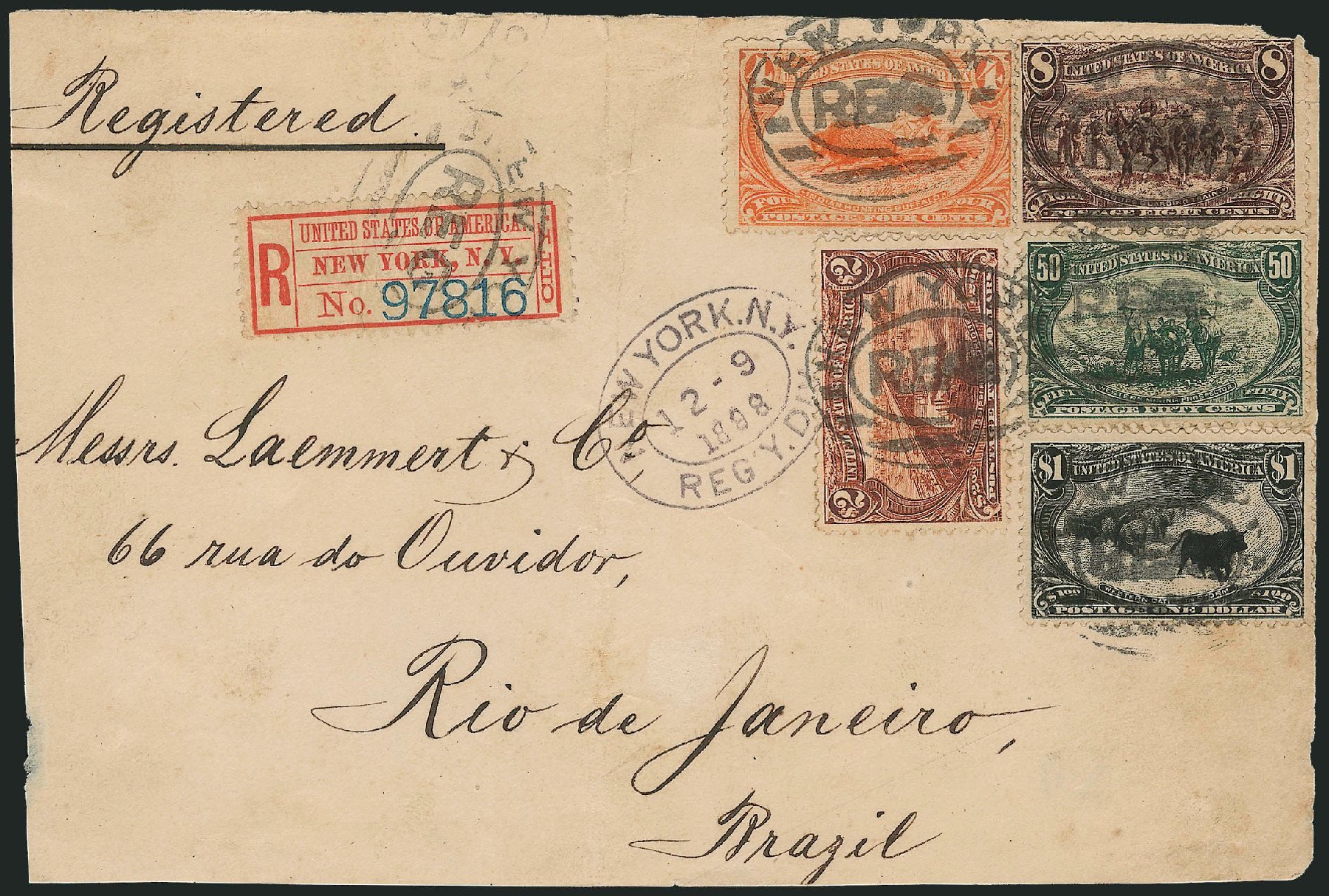 Value of US Stamps Scott Catalog 293: 1898 US$2.00 Trans Mississippi Exposition. Robert Siegel Auction Galleries, Nov 2013, Sale 1056, Lot 440