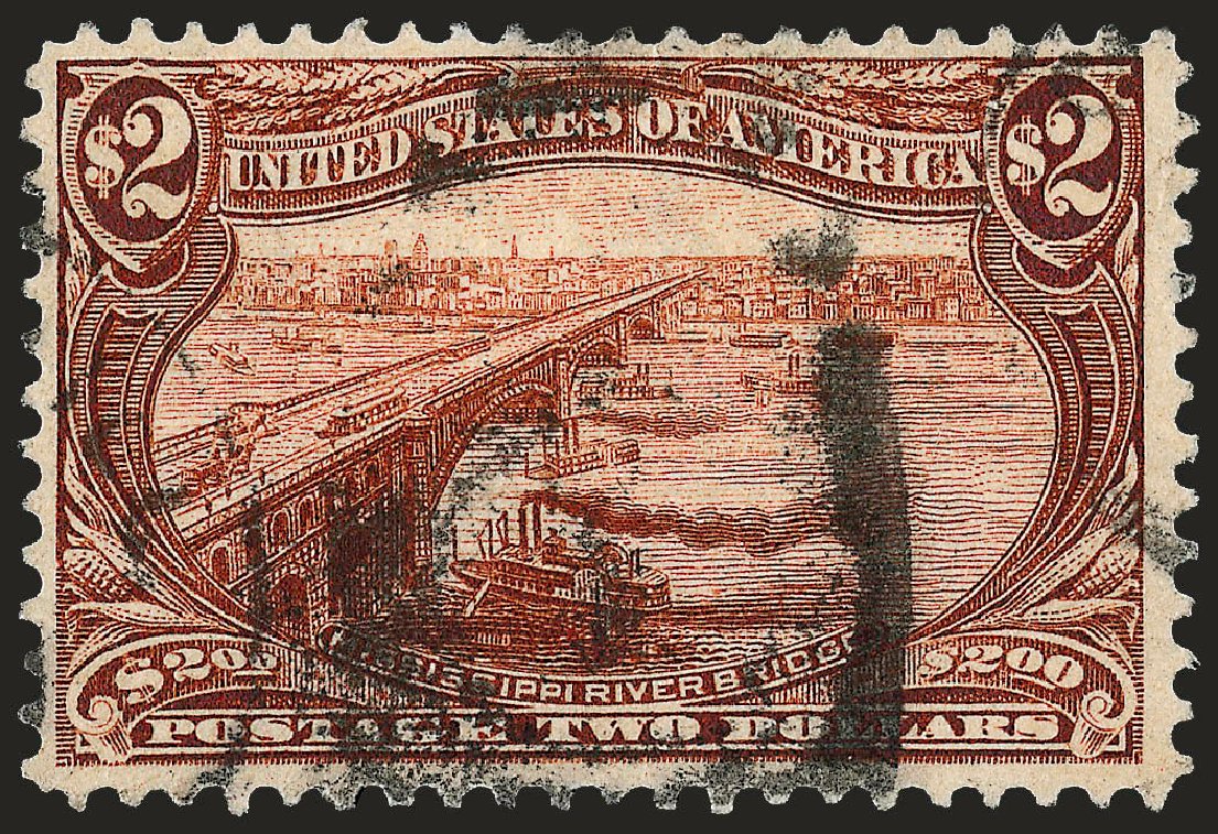 US Stamp Values Scott 293: 1898 US$2.00 Trans Mississippi Exposition. Robert Siegel Auction Galleries, Sep 2008, Sale 962, Lot 2600