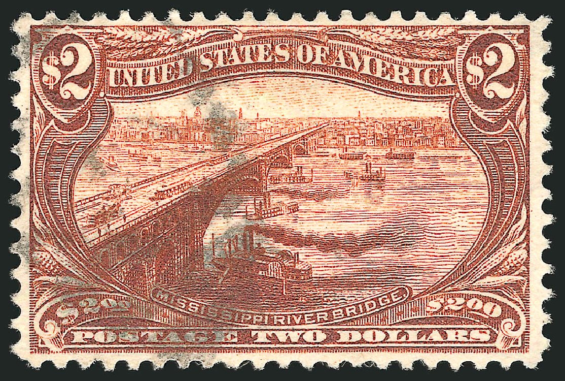 Value of US Stamps Scott Catalogue #293: 1898 US$2.00 Trans Mississippi Exposition. Robert Siegel Auction Galleries, Jun 2010, Sale 992, Lot 2380