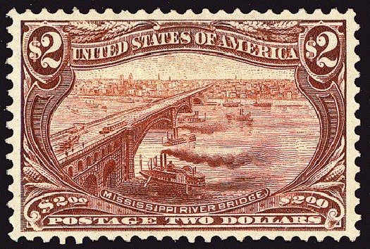 US Stamps Values Scott 293: US$2.00 1898 Trans Mississippi Exposition. Spink Shreves Galleries, Jan 2014, Sale 146, Lot 340