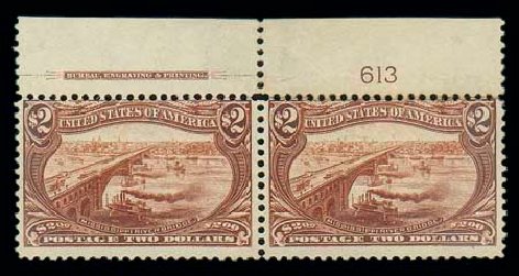 Costs of US Stamps Scott Cat. #293: US$2.00 1898 Trans Mississippi Exposition. Matthew Bennett International, Jun 2007, Sale 319, Lot 1321