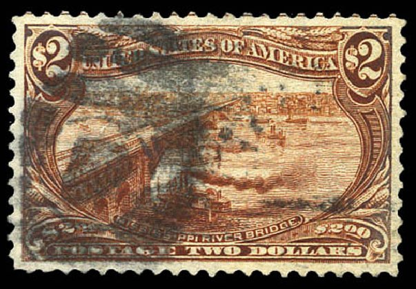 US Stamp Value Scott #293: US$2.00 1898 Trans Mississippi Exposition. Matthew Bennett International, Mar 2011, Sale 337, Lot 2751