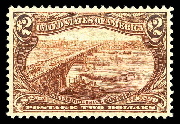 Price of US Stamps Scott Cat. 293: 1898 US$2.00 Trans Mississippi Exposition. Matthew Bennett International, Sep 2012, Sale 345, Lot 291