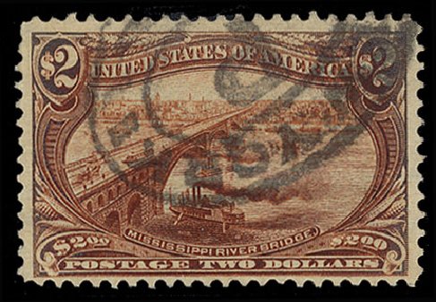 Value of US Stamp Scott Catalogue # 293: US$2.00 1898 Trans Mississippi Exposition. Cherrystone Auctions, Sep 2012, Sale 201209, Lot 71