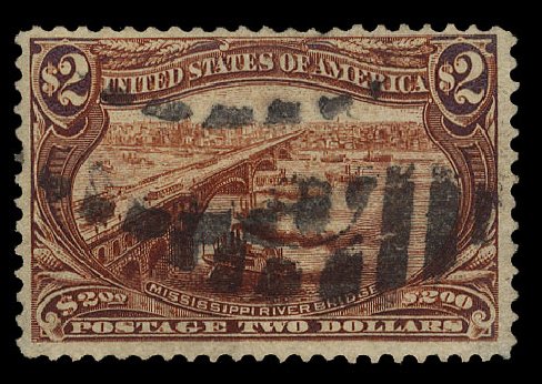 Value of US Stamps Scott # 293: 1898 US$2.00 Trans Mississippi Exposition. Cherrystone Auctions, Oct 2012, Sale 201210, Lot 121