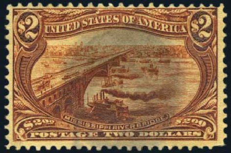 US Stamp Price Scott Cat. #293: 1898 US$2.00 Trans Mississippi Exposition. Harmer-Schau Auction Galleries, May 2012, Sale 93, Lot 331