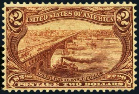 US Stamp Price Scott # 293 - US$2.00 1898 Trans Mississippi Exposition. Harmer-Schau Auction Galleries, Jan 2013, Sale 96, Lot 531