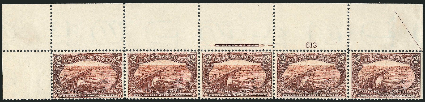 Cost of US Stamps Scott Catalog #293: US$2.00 1898 Trans Mississippi Exposition. Robert Siegel Auction Galleries, Nov 2013, Sale 1056, Lot 351