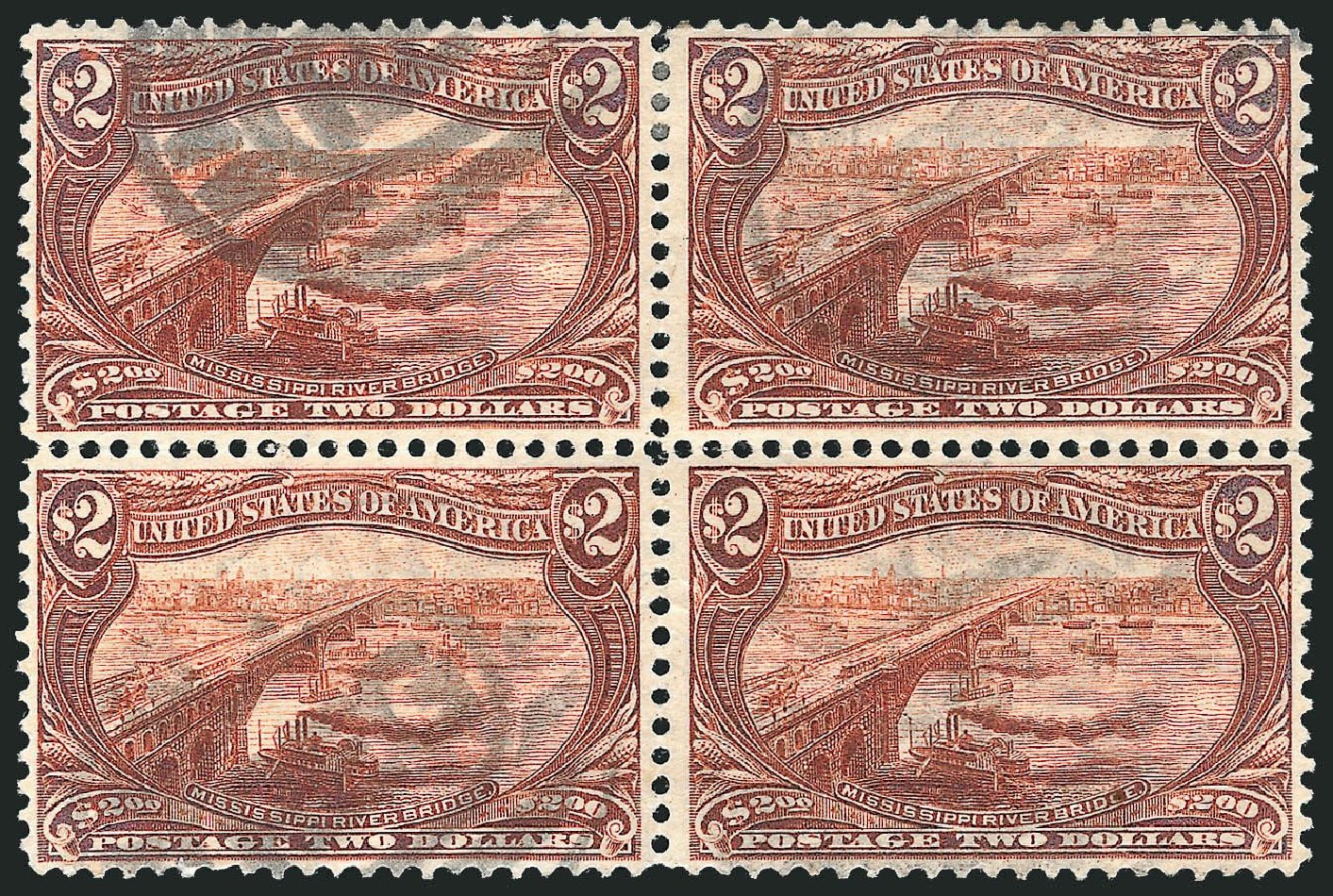 US Stamps Value Scott #293: 1898 US$2.00 Trans Mississippi Exposition. Robert Siegel Auction Galleries, Nov 2014, Sale 1084, Lot 3671