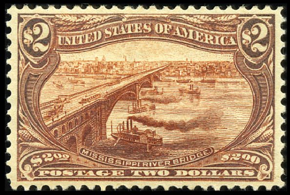 Values of US Stamp Scott Cat. 293: US$2.00 1898 Trans Mississippi Exposition. Matthew Bennett International, Sep 2011, Sale 338, Lot 1904