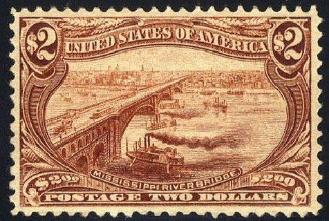 Costs of US Stamps Scott 293: US$2.00 1898 Trans Mississippi Exposition. Cherrystone Auctions, Jan 2008, Sale 200801, Lot 1184
