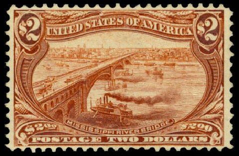 Price of US Stamp Scott Catalog # 293: 1898 US$2.00 Trans Mississippi Exposition. Daniel Kelleher Auctions, Mar 2014, Sale 648, Lot 2124